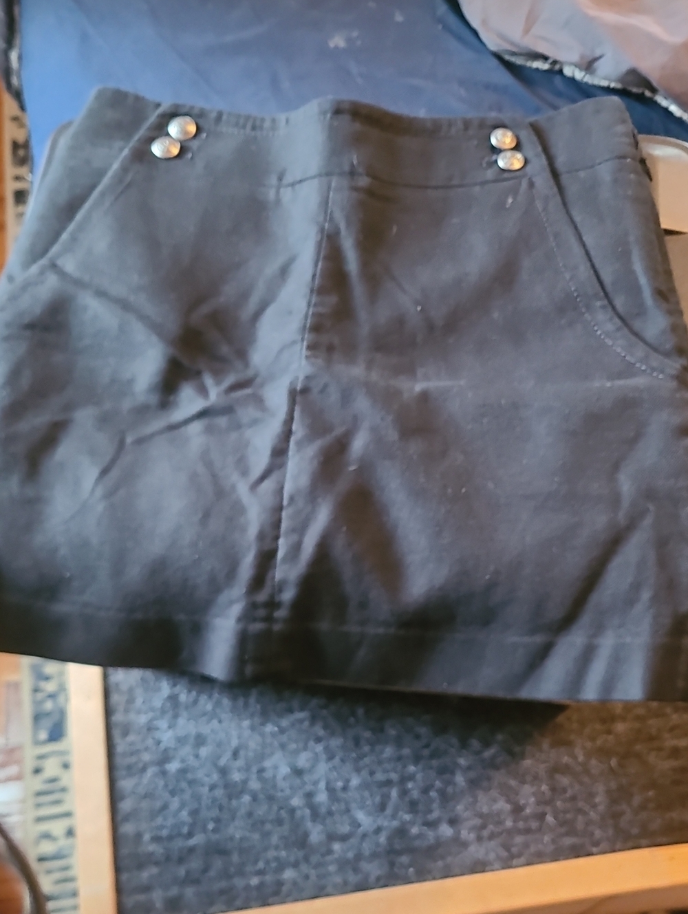 Club Monaco Black Skirt with Subtle Waist Seam